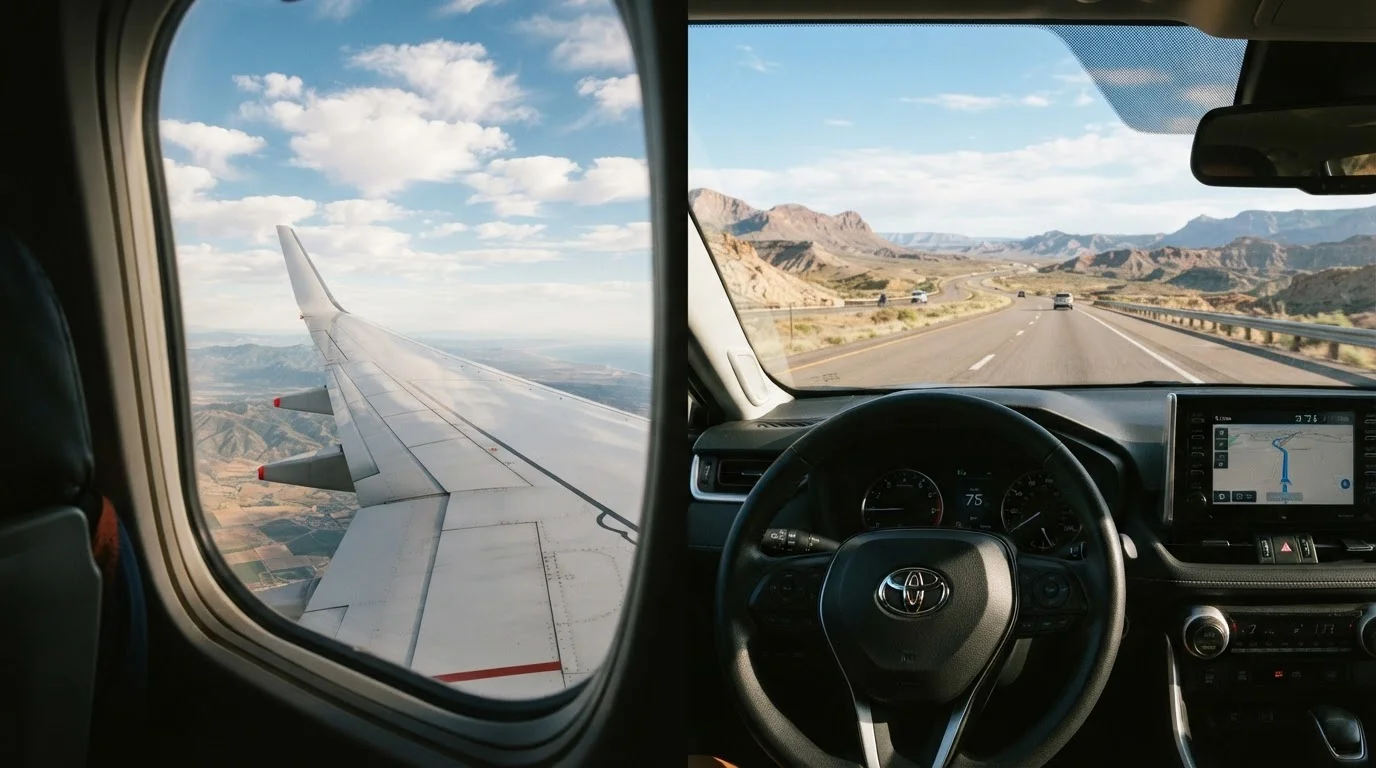 Flying vs. Driving for Domestic US Trips: A Real-Cost Comparison