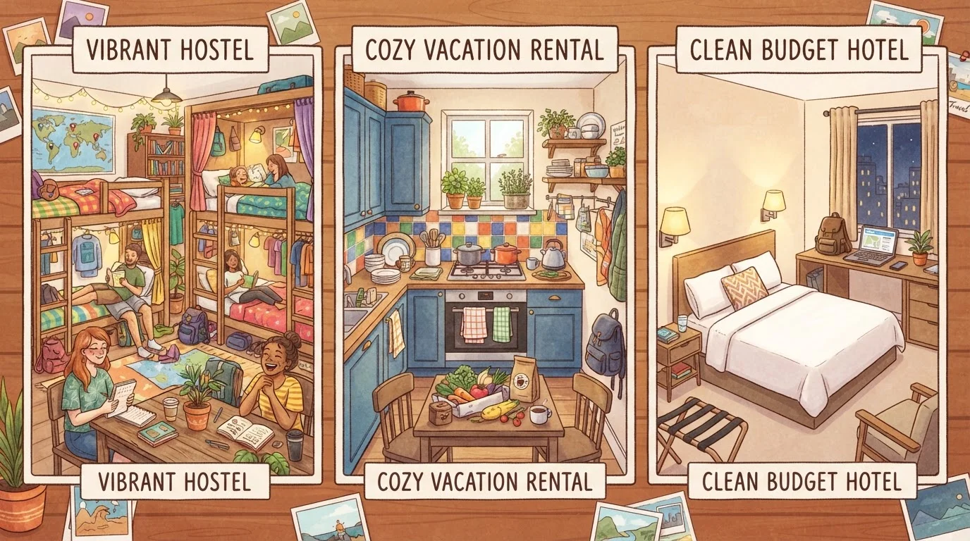 Hostels, Vacation Rentals, and Budget Hotels: Choosing the Right Accommodation for Your Trip