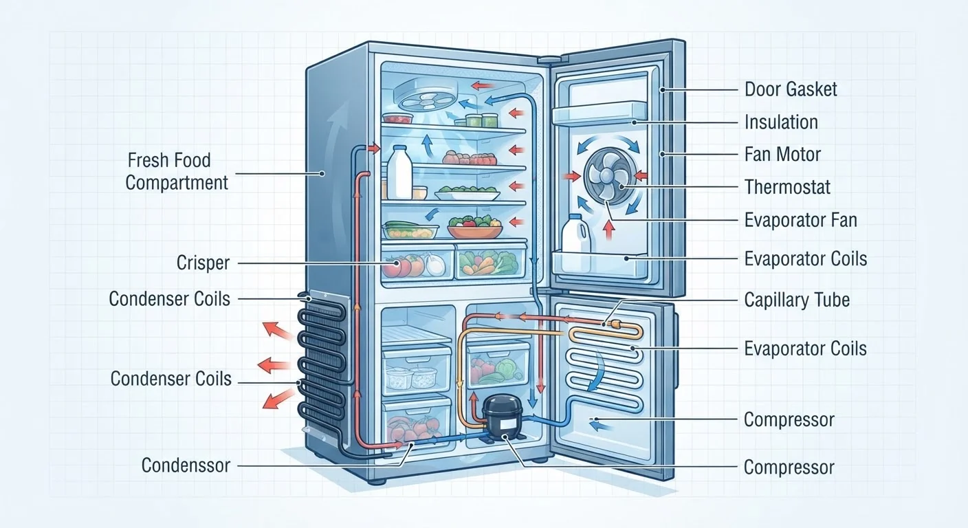 Refrigerator Cooling Systems: How Your Fridge Actually Keeps Food Cold