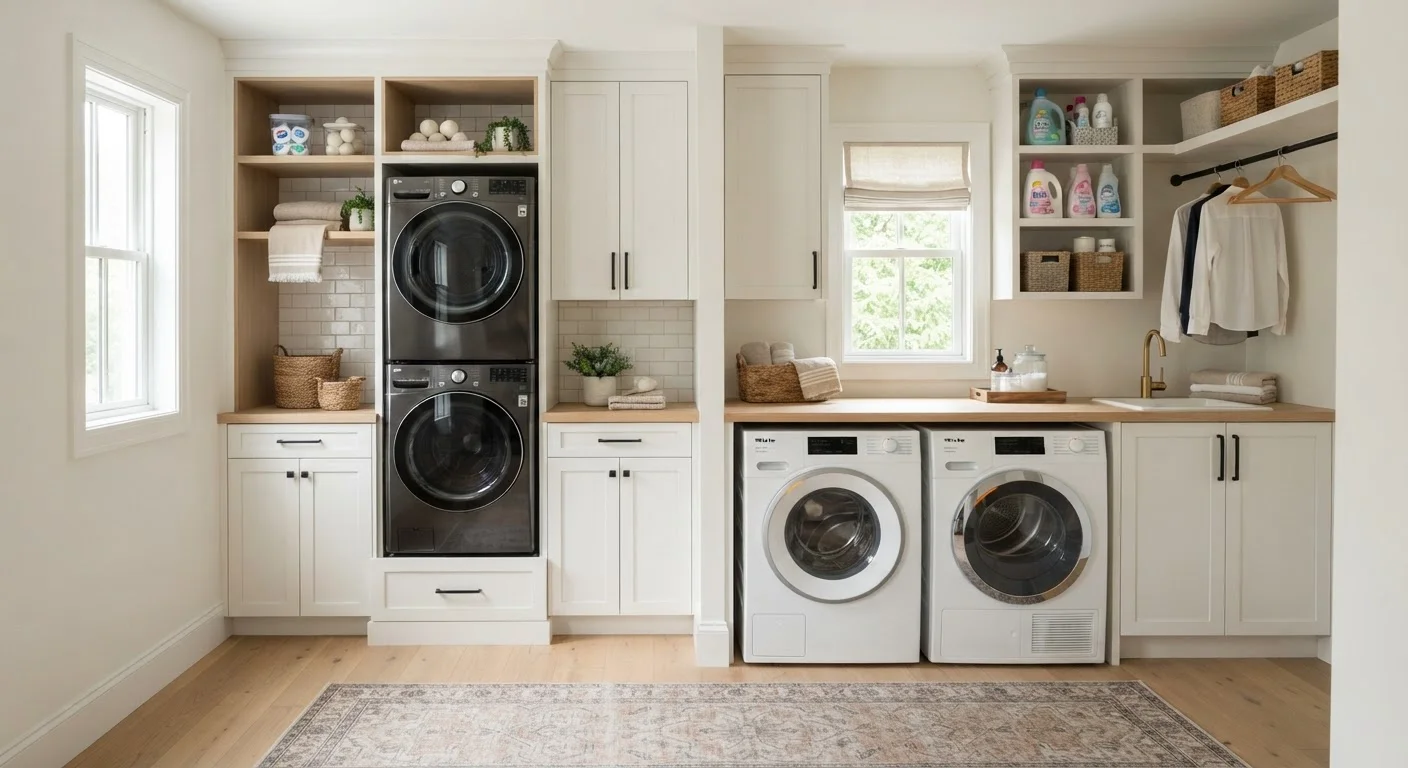 Stacked vs. Side-by-Side Laundry Setups: Fitting Appliances Into Your Floor Plan